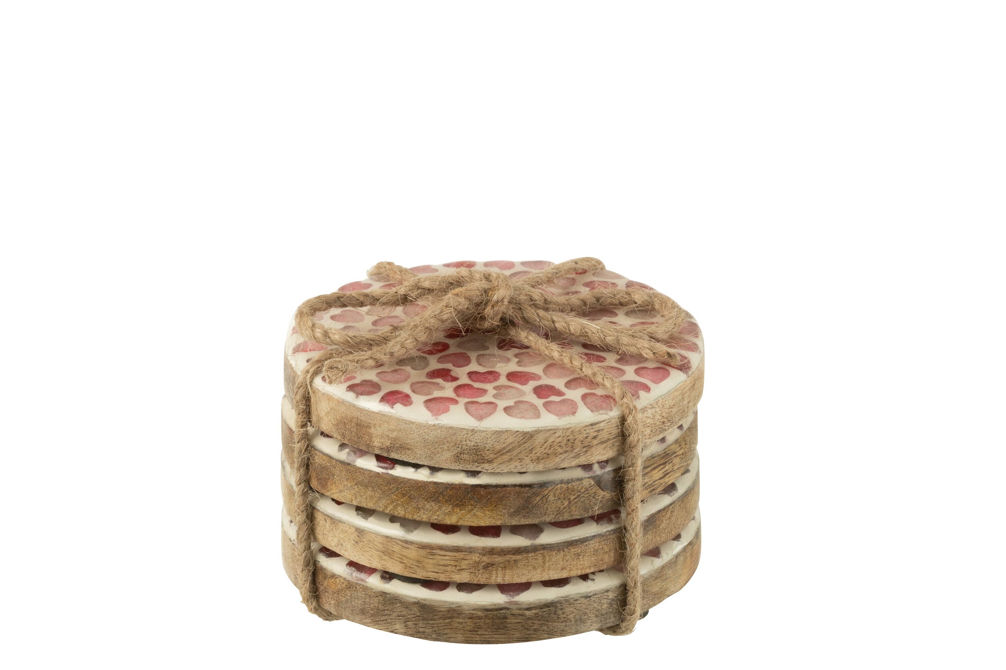 Untersetzer Herz Rosa Mango (4er-Set)