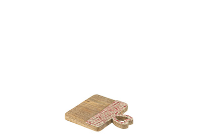 servierbrett herz mango holz rosa klein