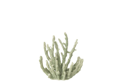 Korallen Deko Polyresin Mintgrün maritim