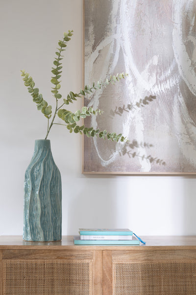 Vase ``Salines´´ Porzellan Blau