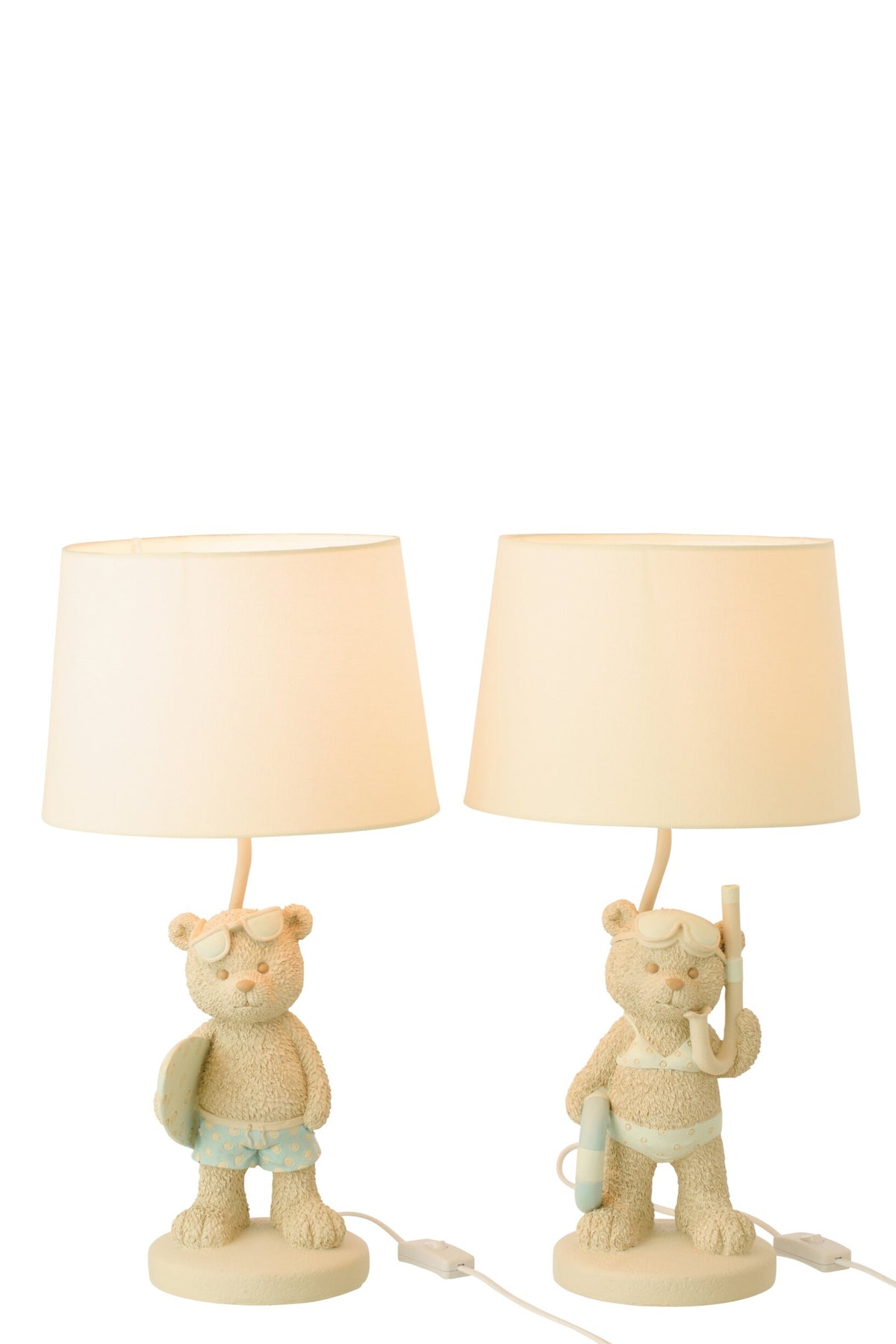 Tischlampe Strandbär - 2er Set