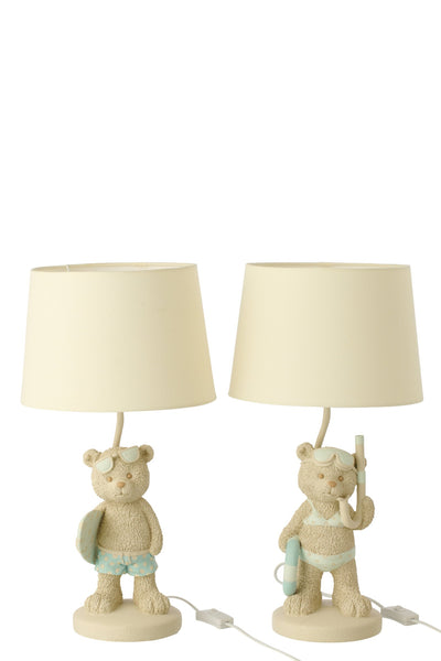 Lámpara de mesa Oso playero - Set de 2 unidades