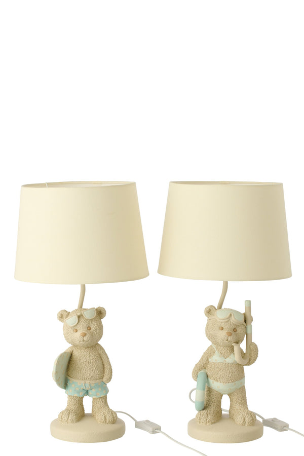 Lámpara de mesa Oso playero - Set de 2 unidades