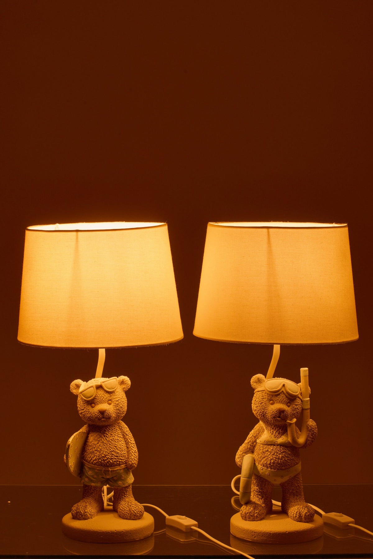 Tischlampe Strandbär - 2er Set
