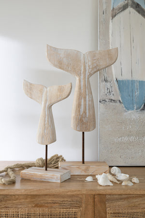 Décoration nageoire de baleine – Nature (L)