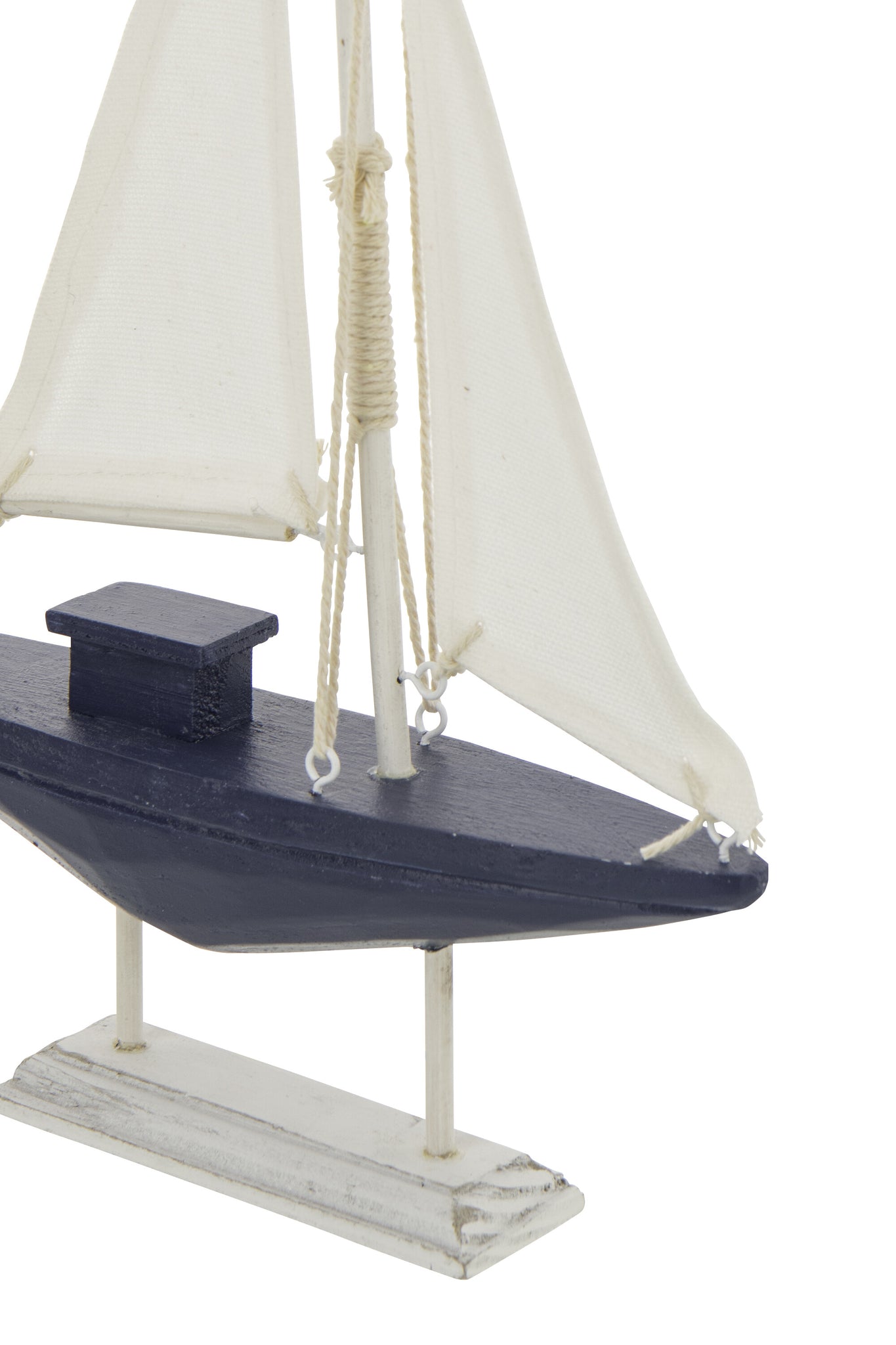 Segelboot Dekoration Blau Weiß