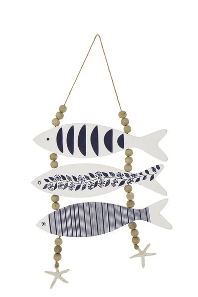 Maritime Fischdeko aus MDF und Seil
