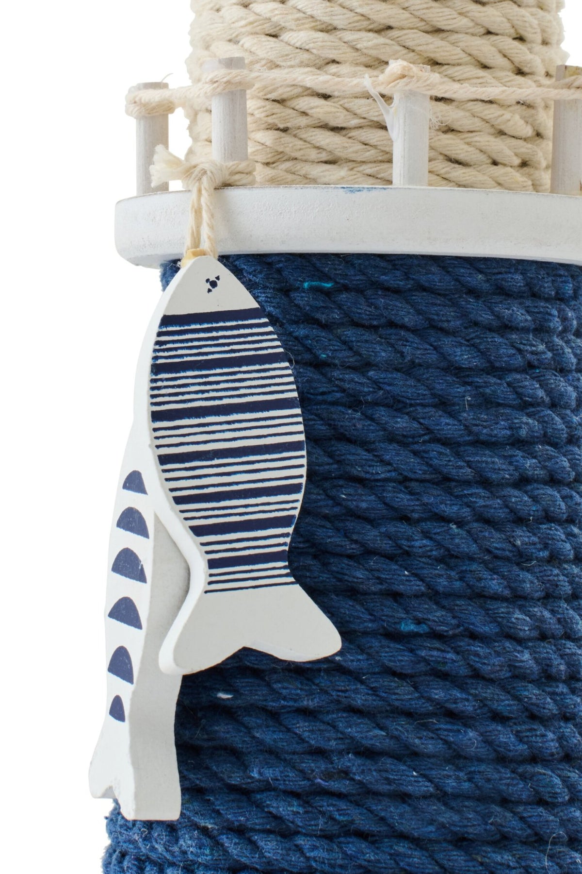 Phare décoratif, bleu/blanc (M)