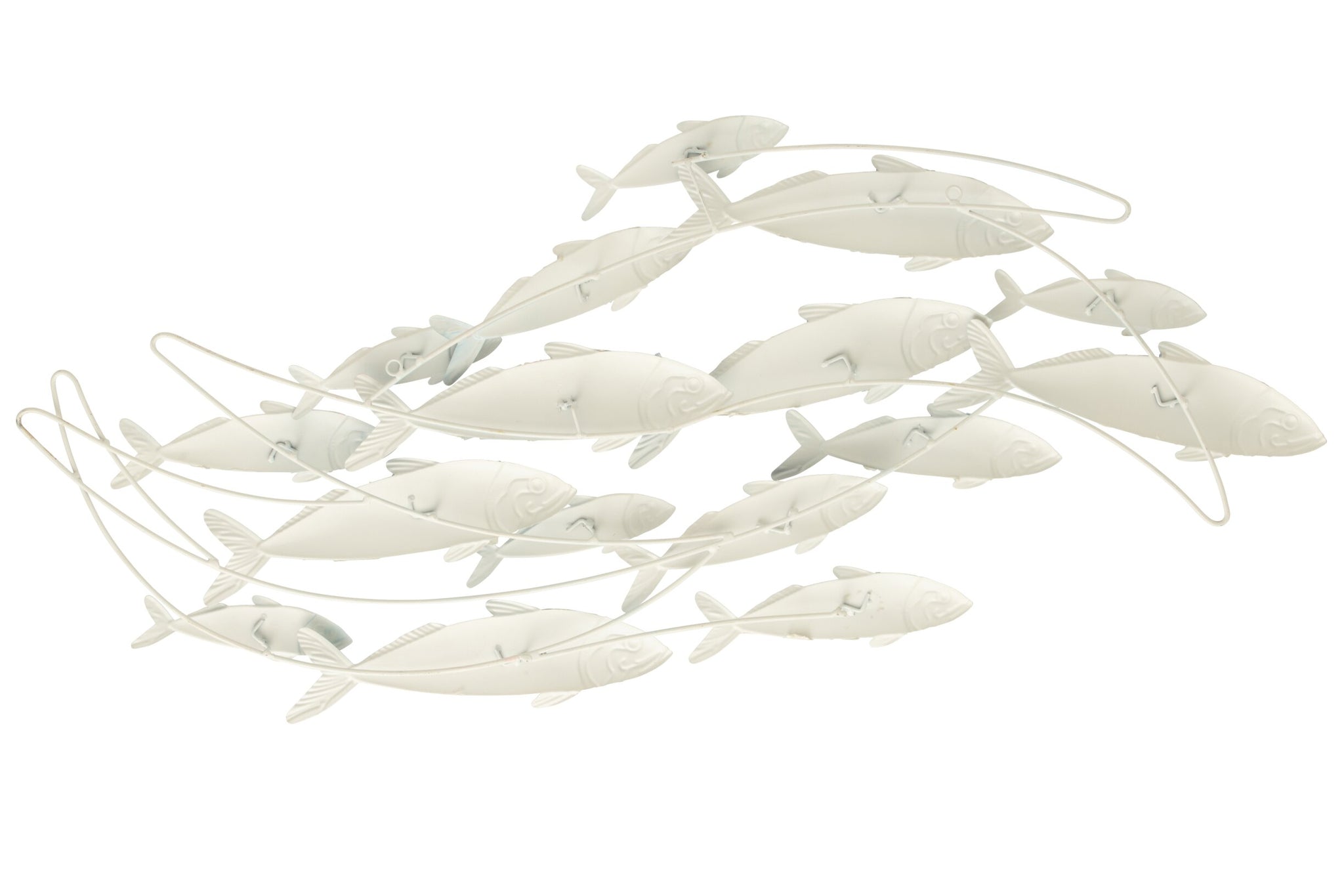 Fischgruppe Wanddeko aus Eisen

