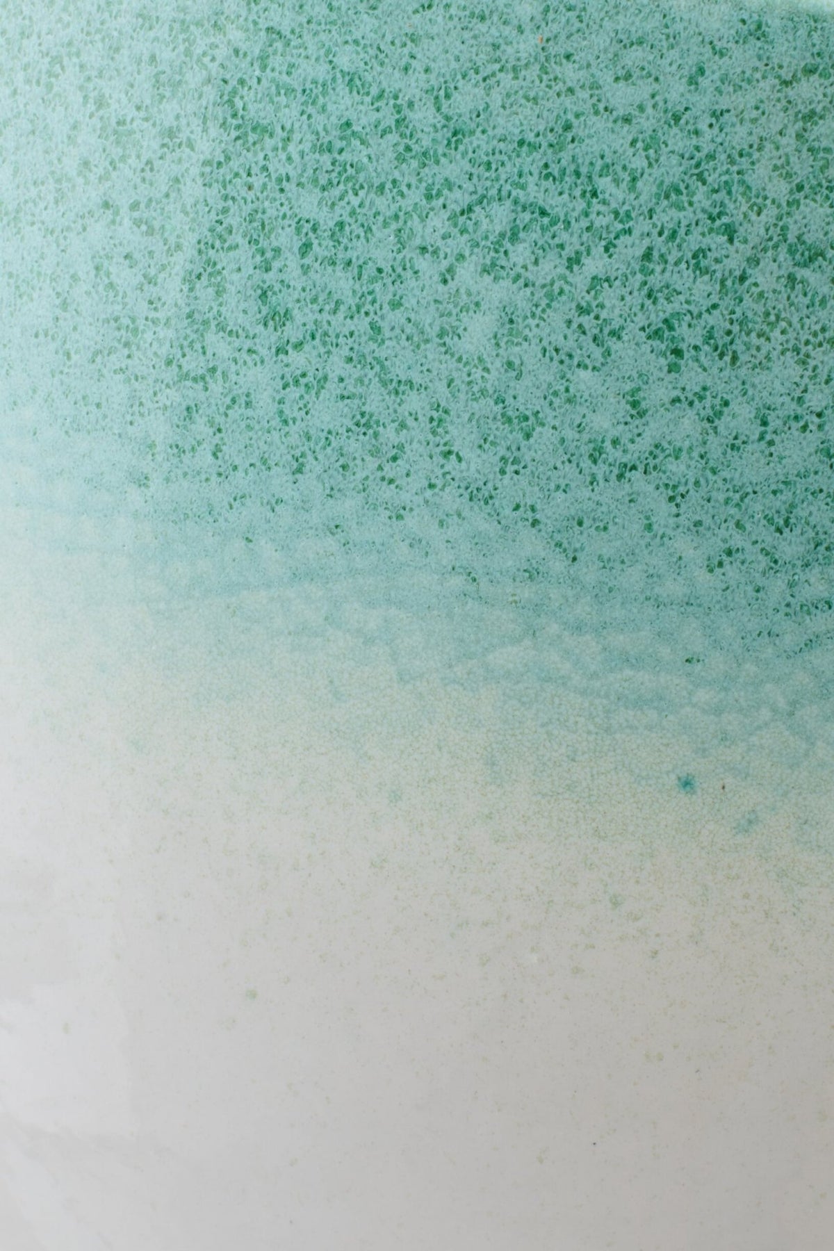 Pot de fleurs en céramique, vert menthe/blanc (L)