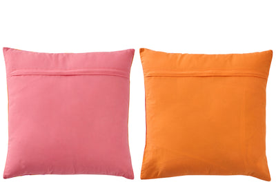 dekokissen 2er set bunt