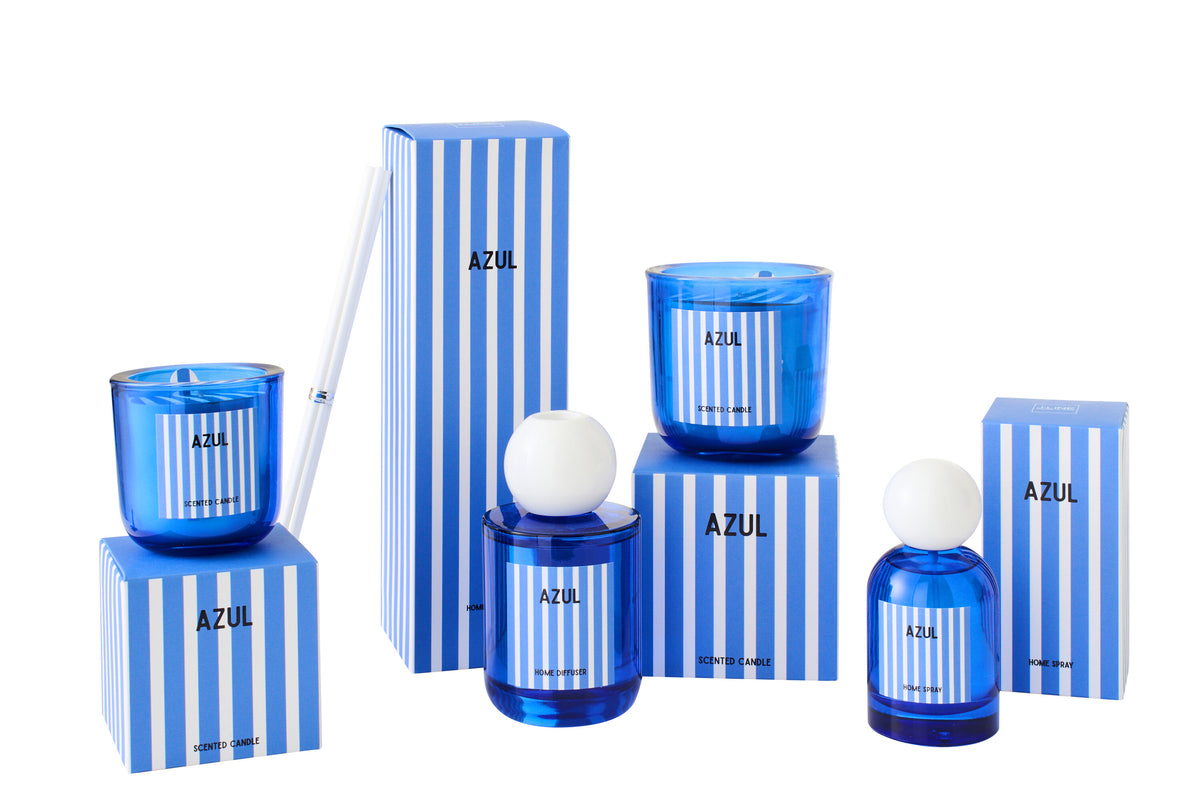 Blaue Duftkerze Salt & Waves
