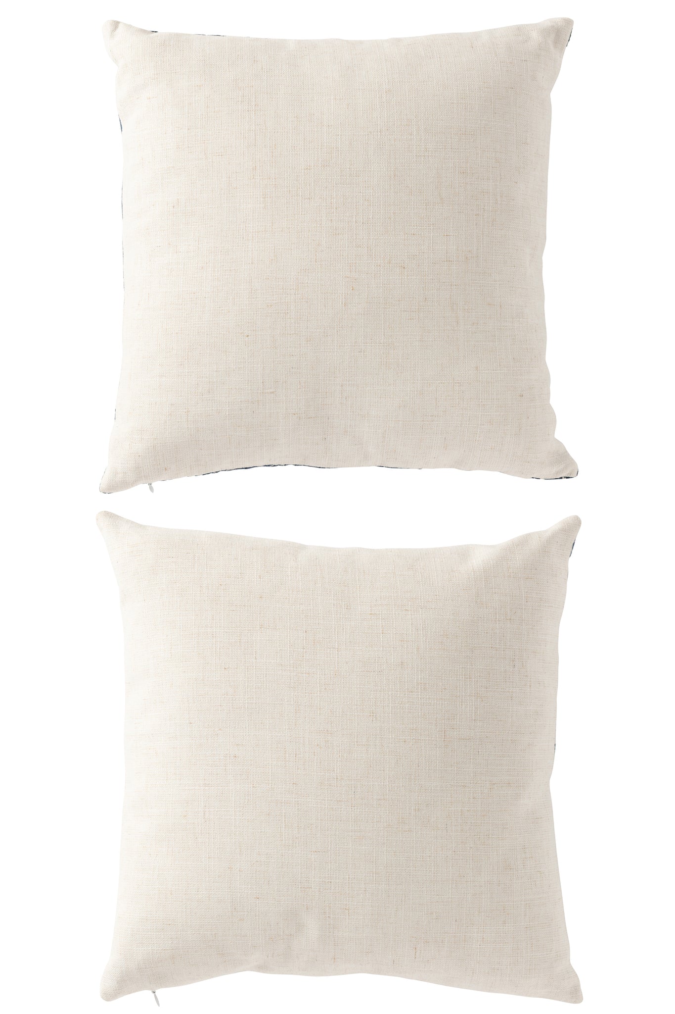 Floral Pattern Pillows – Blue / Off-White (Set of 2)