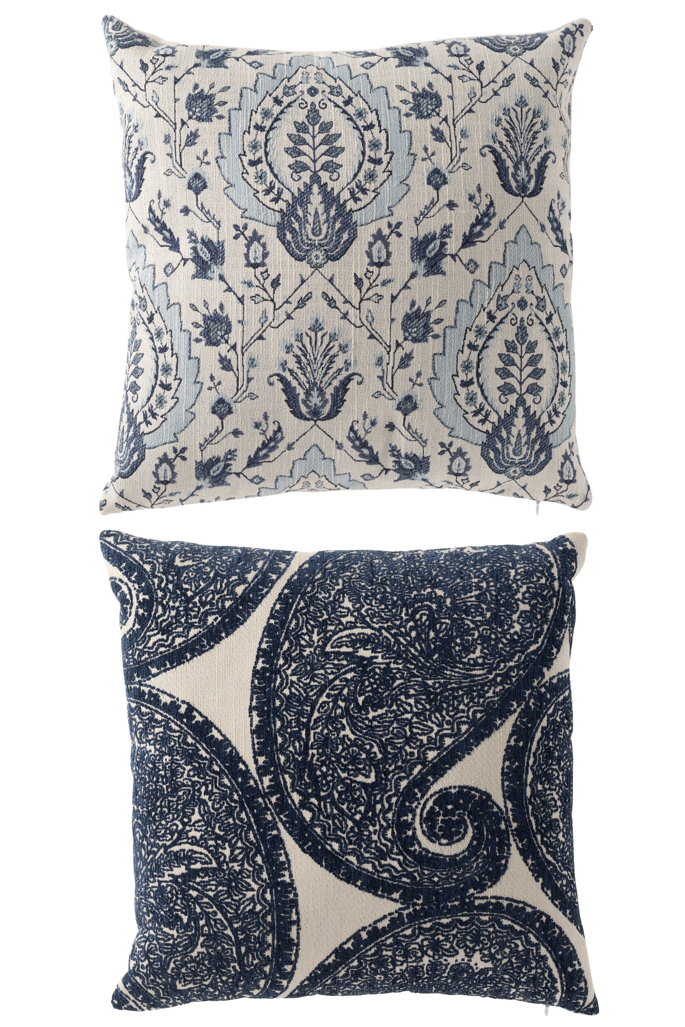 Dekokissen Set blau off white floral