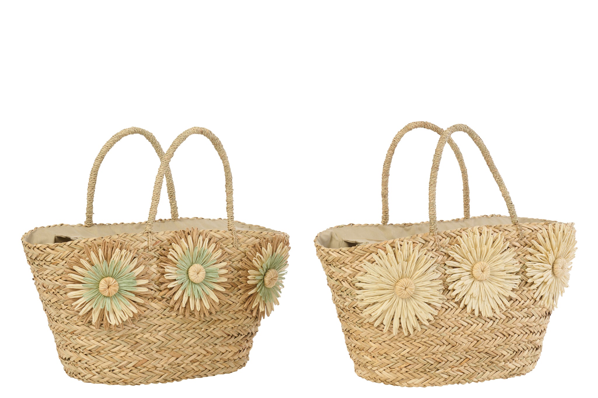 seegras strandtasche natur khaki boho 2er set