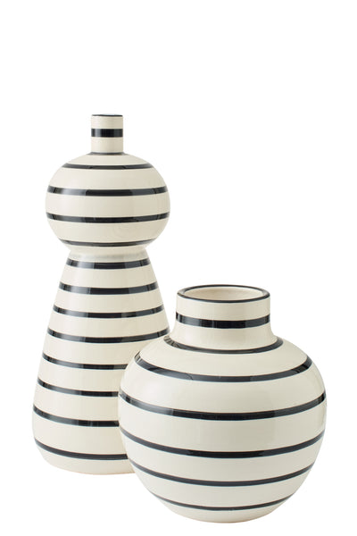 moderne schwarz weiße vase