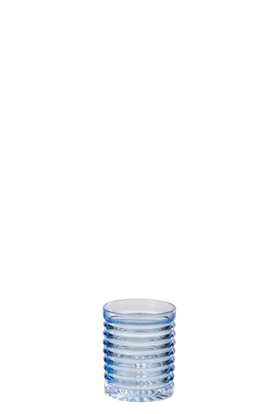 Glas hellblau Struktur Detail geriffeltes Design