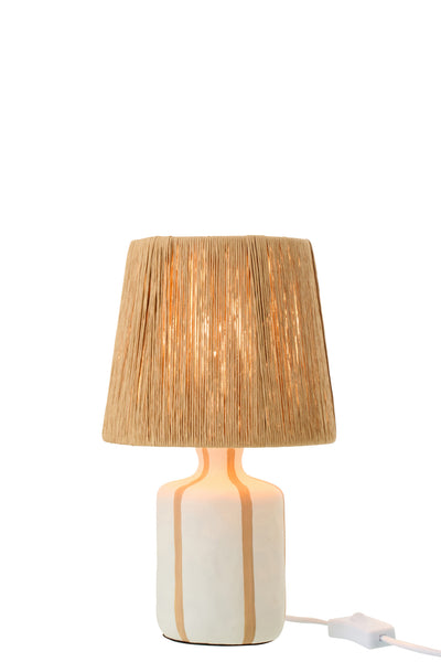 tischlampe natur keramik klein
