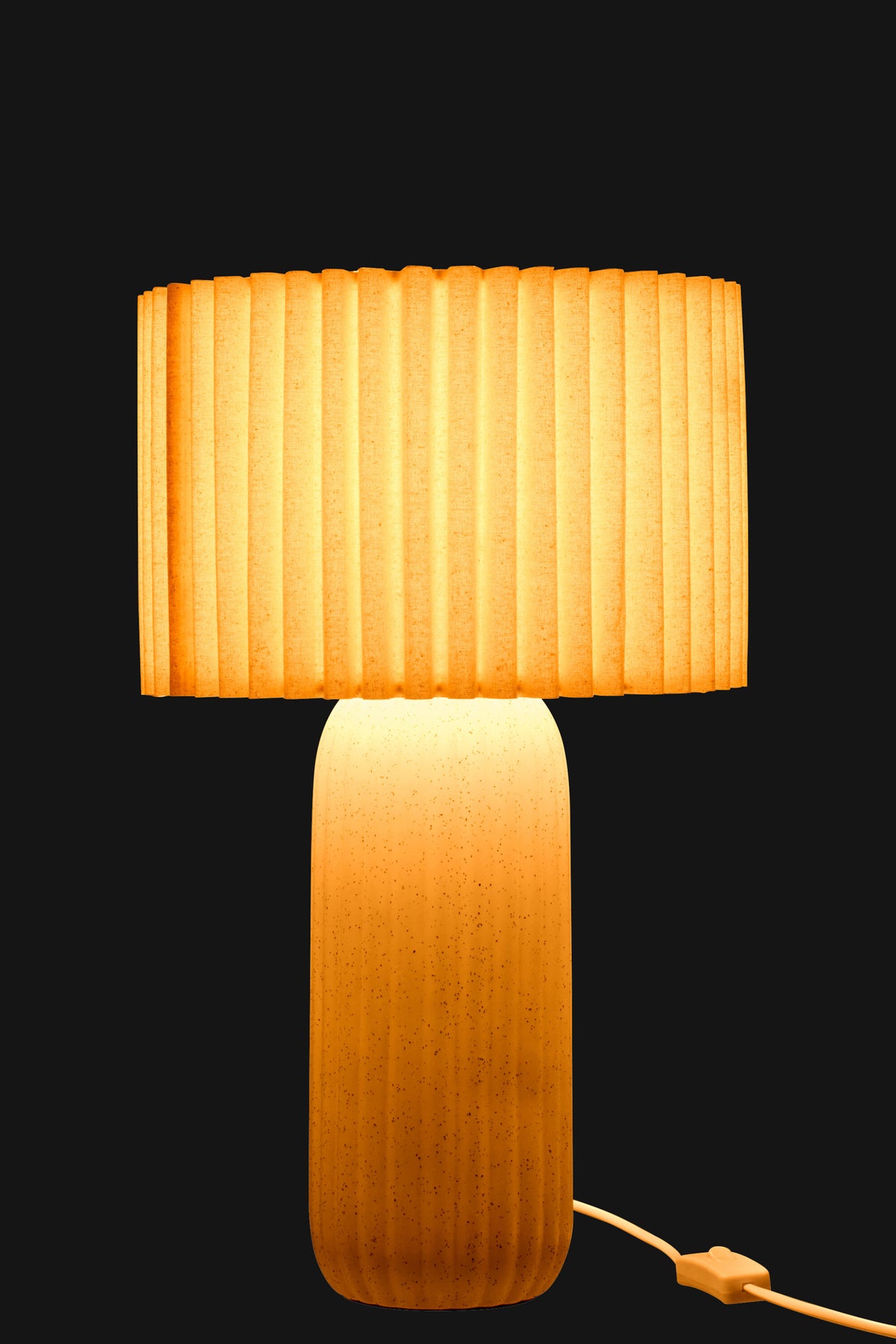 Tischlampe Keramik Off-White 50 cm
