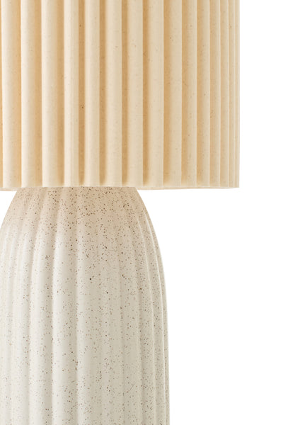 Stehlampe Keramik Off-White 91 cm
