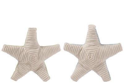 Maritime Seestern Figuren in Pastellfarben für sommerliche Dekoration