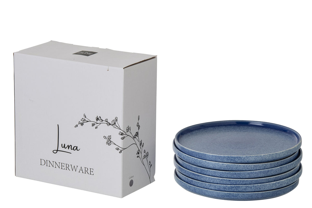 Teller Mabora Steingut Blau (L)