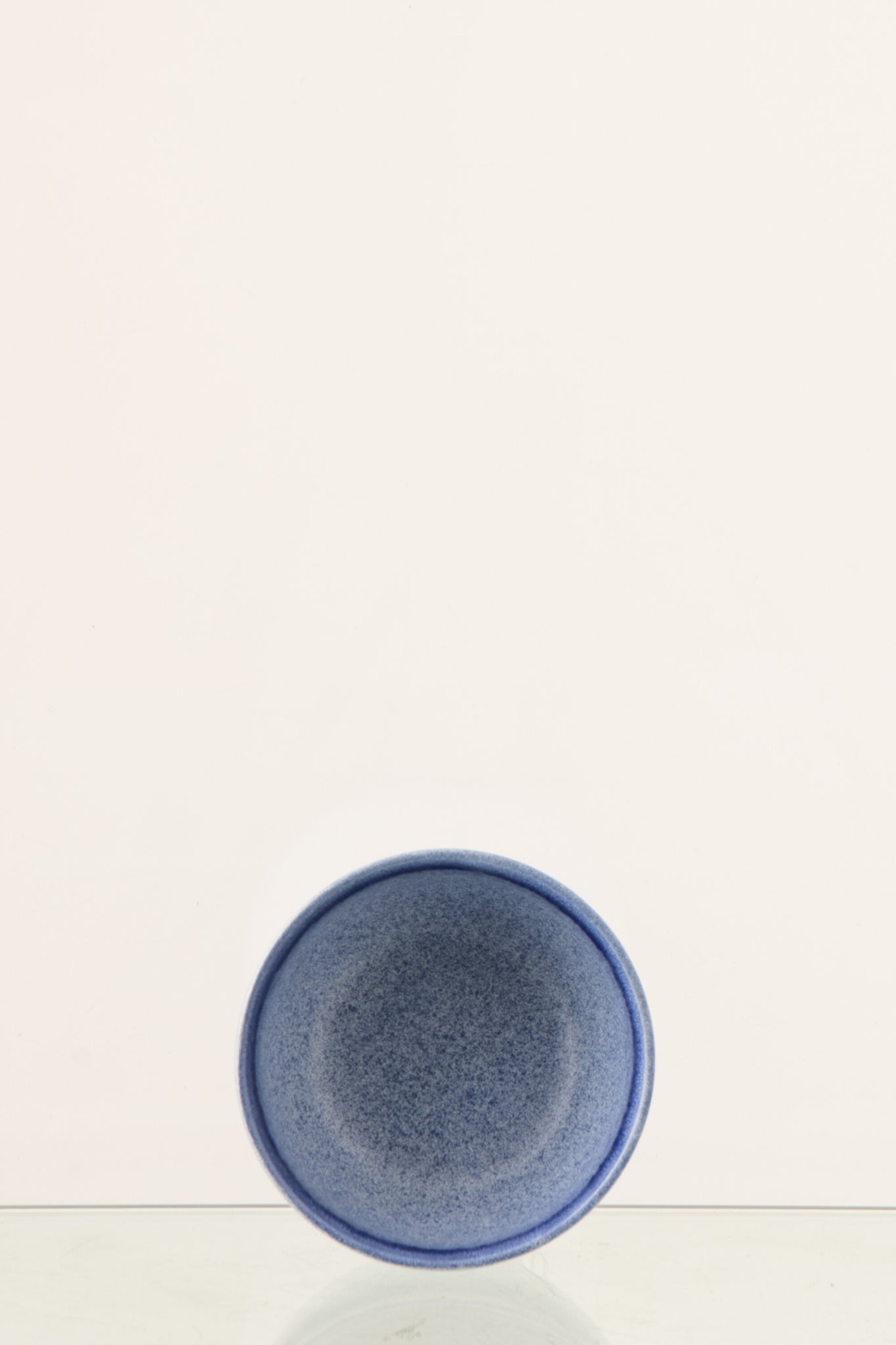 Kleine Steinzeug Schale blau Dipschale Mabora