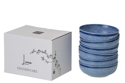 Blaue Steingut Schale – Mabora (M)
