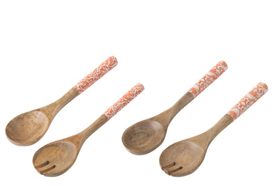 salatbesteck tisch deko sommer küche holz