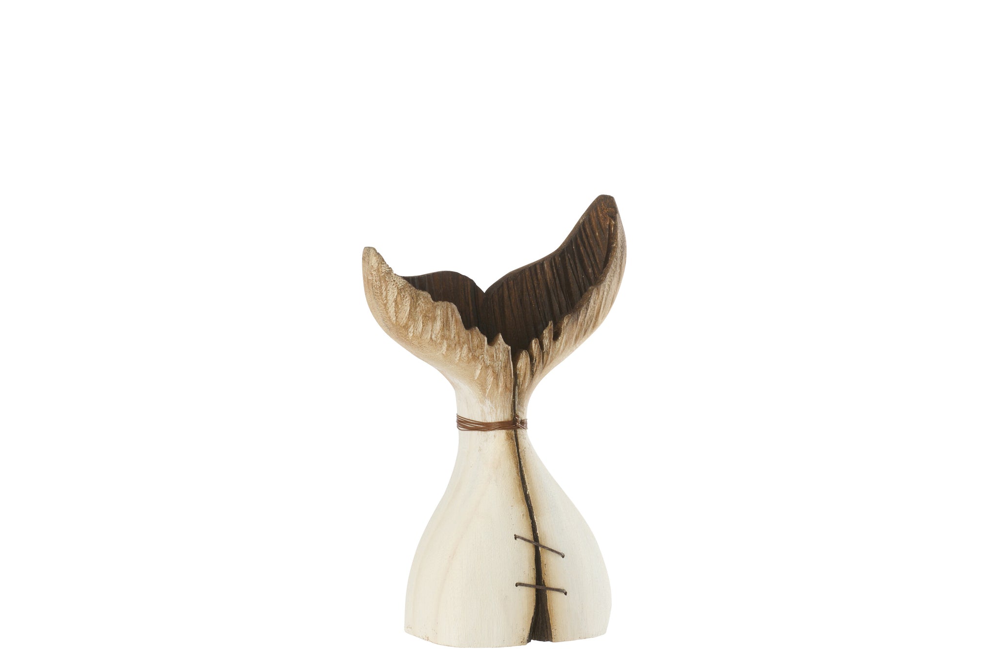 maritime walflosse holz natur weiss deko