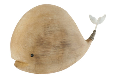 Baleine en bois naturel/blanc (G)