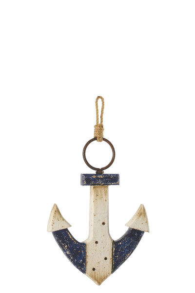 Maritime Anker Wanddeko Küstenstil Holz Wanddekoration