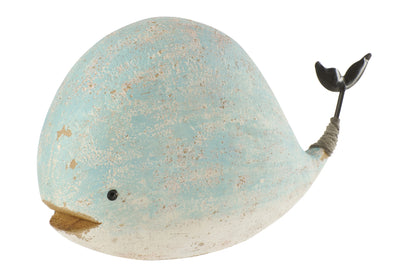 wal deko holz weiß hellblau maritim figur wohnzimmer