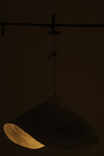 maritime deckenlampe aus seegras