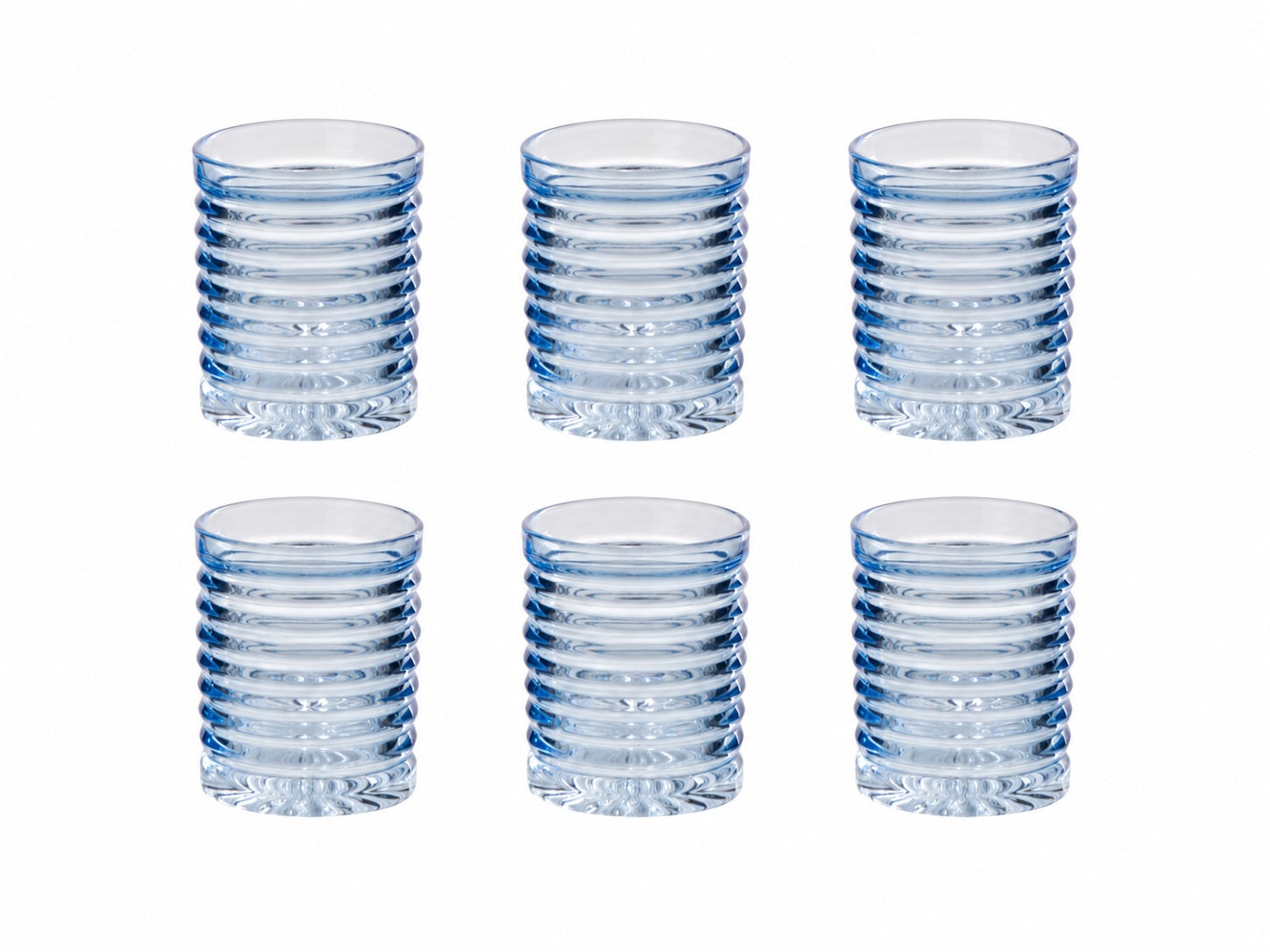 Glas hellblau Struktur Detail geriffeltes Design
