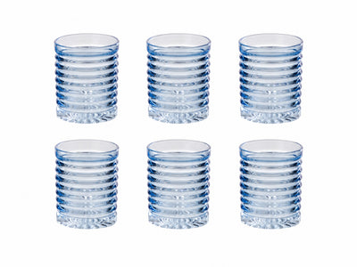 Glas hellblau Struktur Detail geriffeltes Design