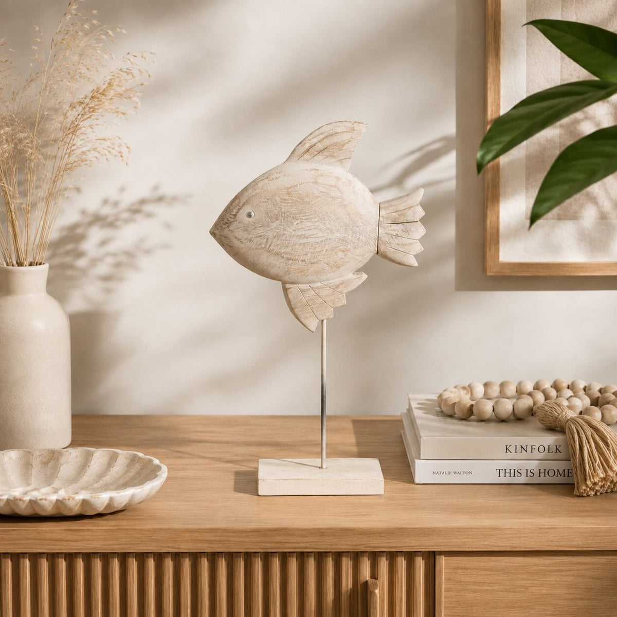 Poisson décoratif, Naturel/Blanc (G)