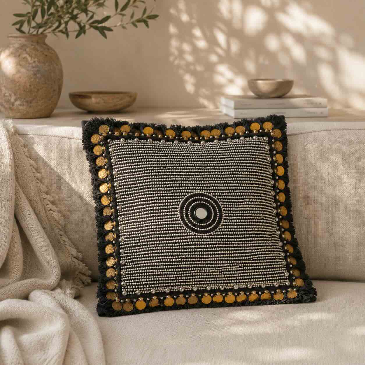 Coussin Ibiza Noir